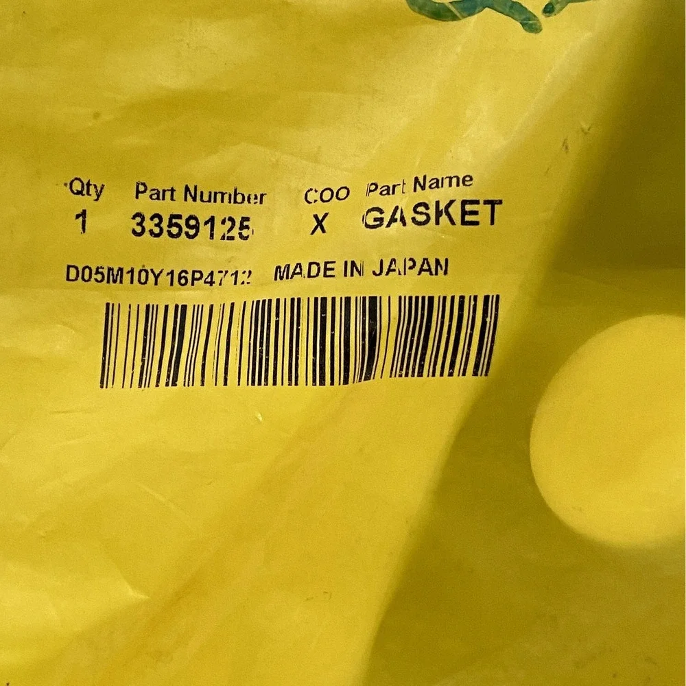 Caterpillar Part # 3359125 Gasket